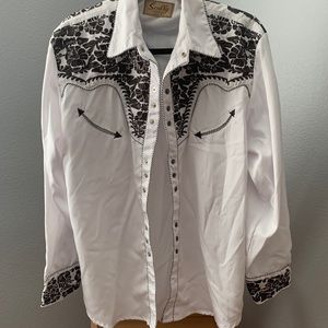 Scullys men’s country western shirt- M